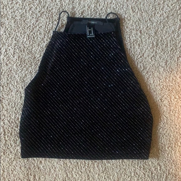 Forever 21 Sparkly Crop Top - Picture 1 of 2